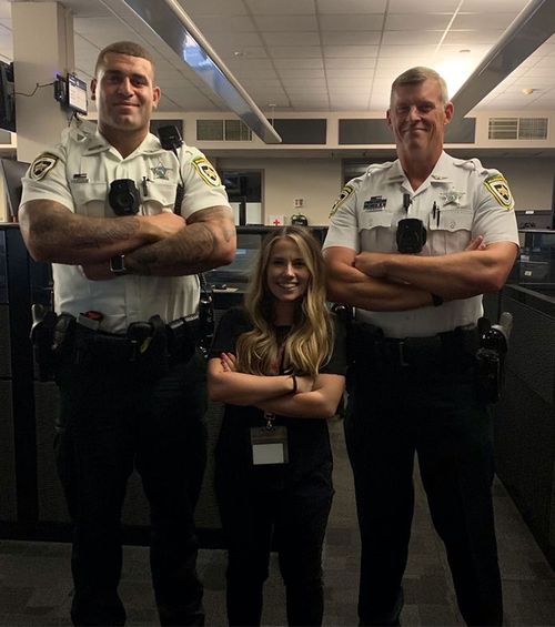 Marcus Applefield, Clara Smith and Matthew Graham represent the spectrum of Hillsborough County Sheriff's Office employees when it comes to height.