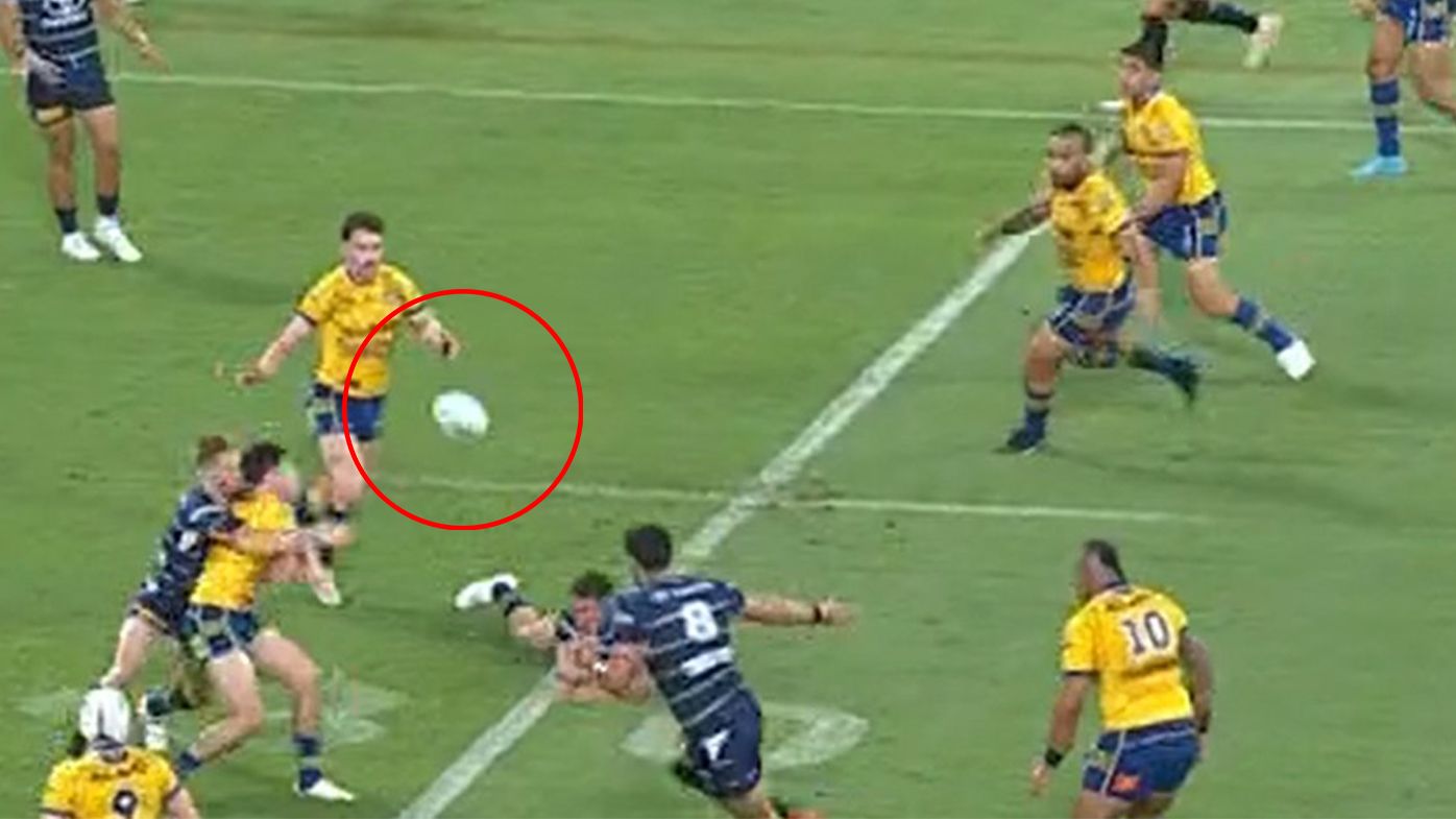 Controversial Eels try triggers barrage of boos as Cowboys fans fume