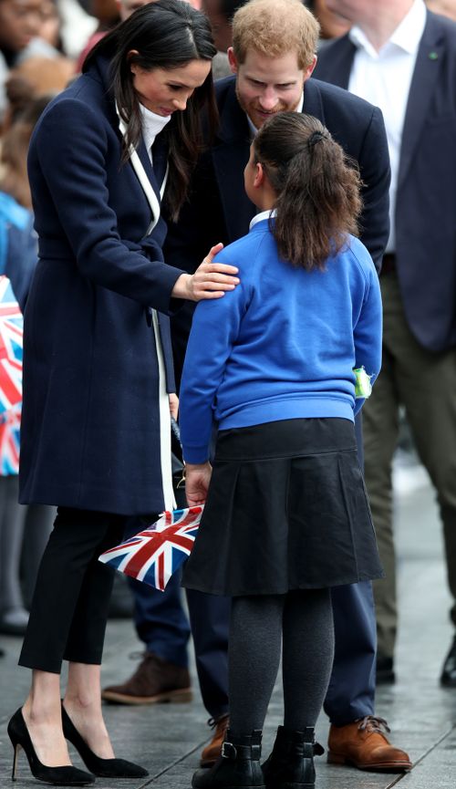 Meghan told Sophia she would like to see her on TV when she becomes an actress. (PA/AAP)