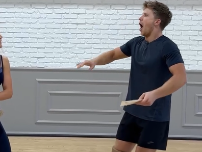 Robert Irwin surprised by Jonathan Bailey