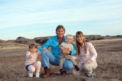 Bindi Irwin shared a sweet family photo with baby brother Rob and mum Terri with their late father Steve Irwin on what would have been his 62nd birthday