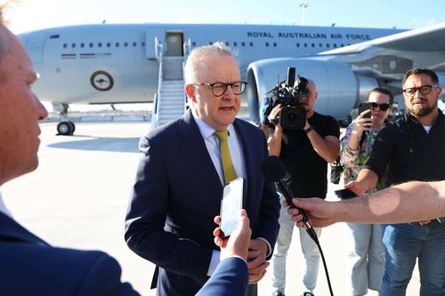 Prime Minister Anthony Albanese arrives at JFK International Airport ahead of the 80th session of the United Nations General Assembly in New York City.