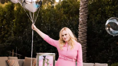 Rebel Wilson and friends celebrating her baby shower for her newborn little girl, Roycie (full name Royce Lillian).