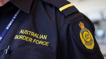 An Australian Border Force officer.