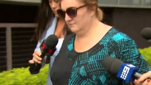 McKeown wore dark glasses as she left court today. (9NEWS)