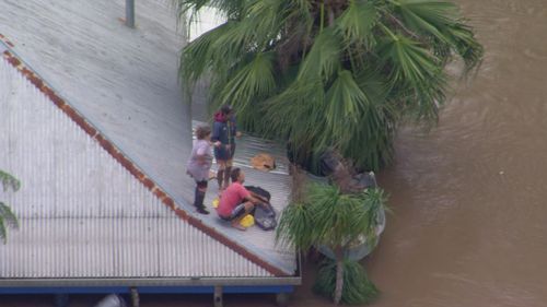 There is a rescue underway in Buckendoon near Woodburn. nsw floods