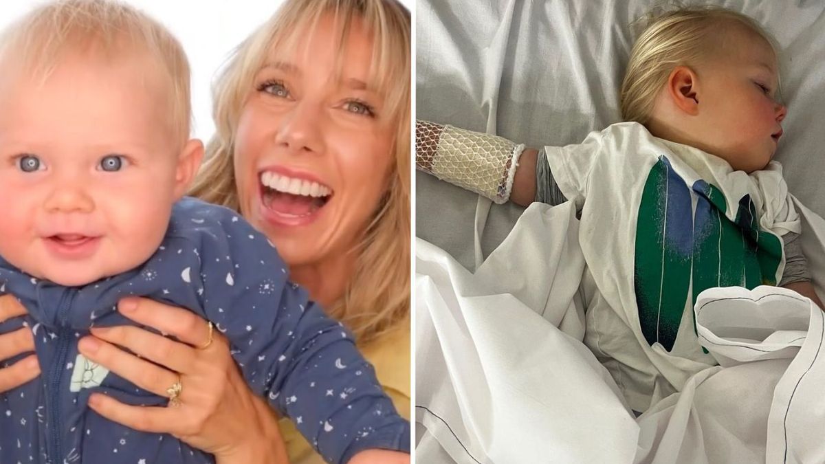 Influencer Sarah's Day rushes newborn son Harlow to hospital for controversial last-minute surgery