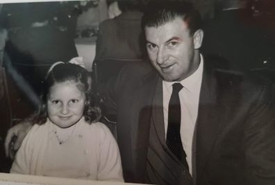 Gaye, & Dad Robert Cohen at Masonic Father Daughter dinner.