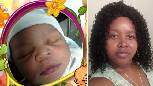Shamali Flores, 6 weeks old, and her slain mother Carolina Flores (Houston Police).