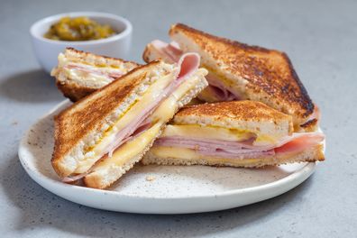 Ham and cheese toasted sandwich