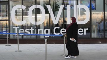 A traveller arrives to enter into a COVID-19 testing centre at the Incheon International Airport In Incheon, South Korea, Wednesday, Dec. 1, 2021