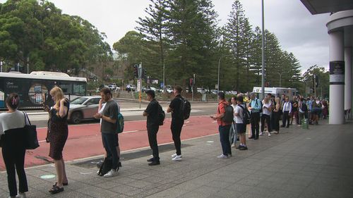 Dozens of B-Line bus services cancelled leaving northern Sydney passengers stranded