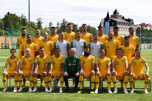 The Socceroos will play France, Denmark and Peru in their group stage World Cup matches. (AAP)