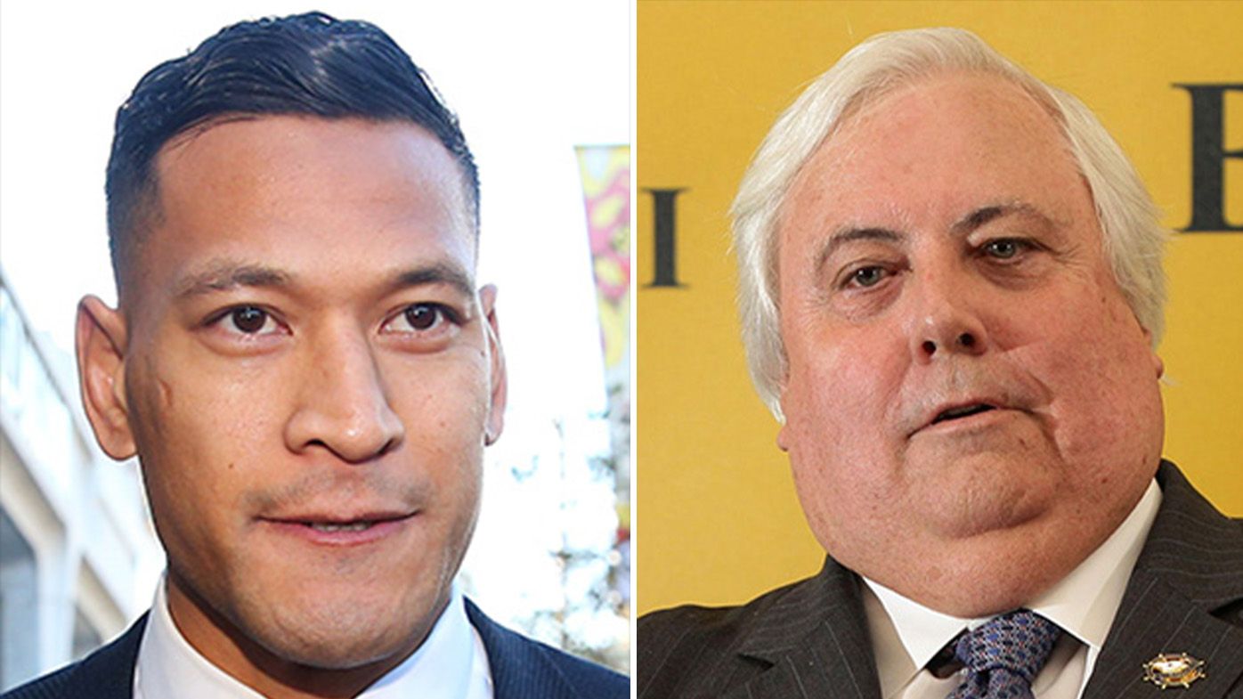 Clive Palmer threatens legal action against QRL if it doesn't approve Israel Folau bid by Wednesday