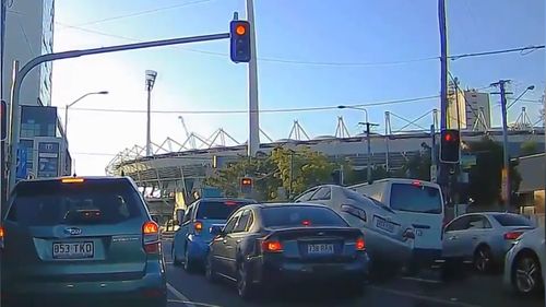 East Brisbane police pursuit crash