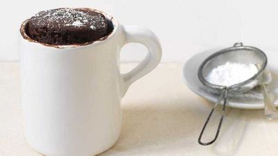 Recipe:&nbsp;<a href="http://kitchen.nine.com.au/2017/08/10/16/43/five-minute-chocolate-cake-in-a-mug" target="_top">Five minute chocolate cake in a mug</a>