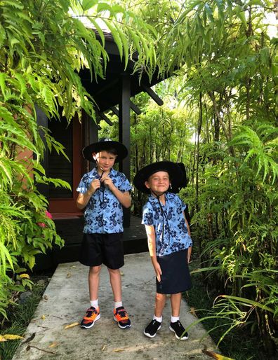 School kids in Fiji