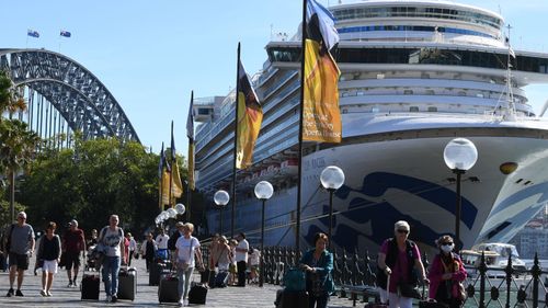 The Ruby Princess in Sydney on March 19.