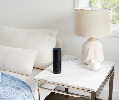 Amazon's home assistant technology also comes in two other forms - the Echo Plus will be a larger version (Supplied).