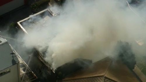 Emergency responded to the blaze just before 11.30am. (9NEWS)