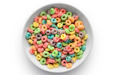 Colourful cereal Fruit Loops (Froot Loops)