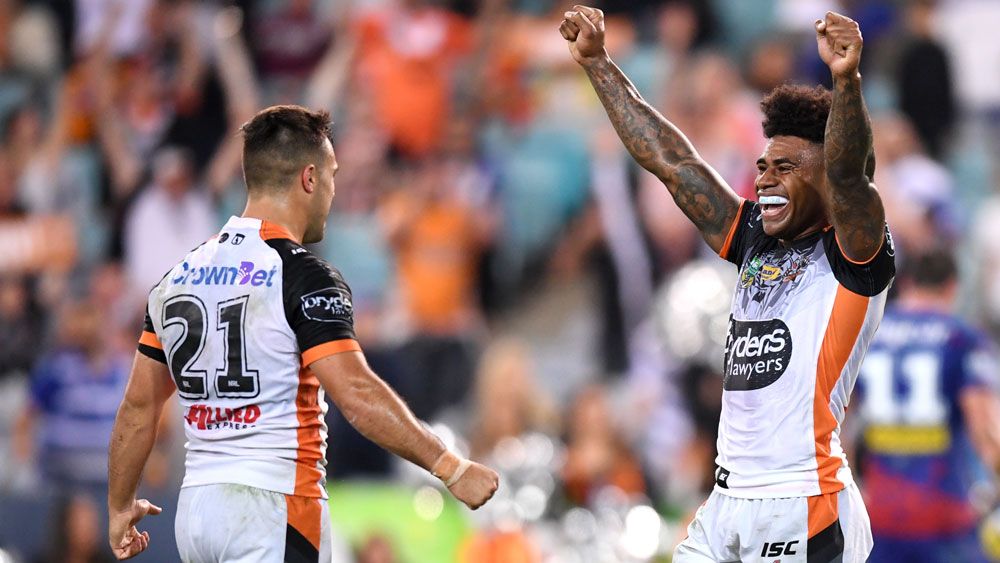 Wests Tigers halfback Luke Brooks leads 'Big Four' charge to victory over Bulldogs