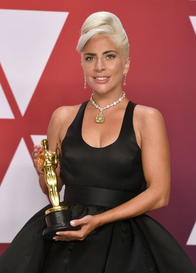 Lady Gaga, Oscars, trophy, Best Original Song, Shallow