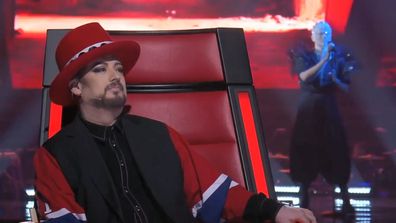 Boy George and Sheldon Riley on The Voice