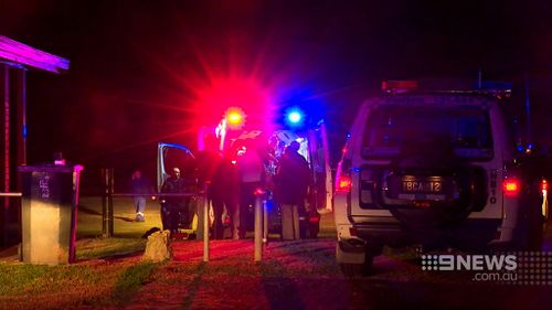 Paramedics attempted to stabilise the teenager before taking him to hospital. (9NEWS)