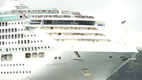 A man is believed to have fallen overboard from cruise ship the Sun Princess. (Getty)