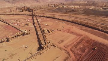 A worker ﻿has died after being struck by a train at a BHP site in northern Western Australia.