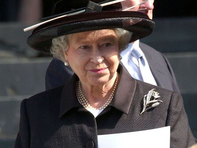 Britain's Queen Elizabeth II attends a memorial service to commemorate victims of the September 11 attacks in 2001 outside St. Paul's Cathedral in London, England.