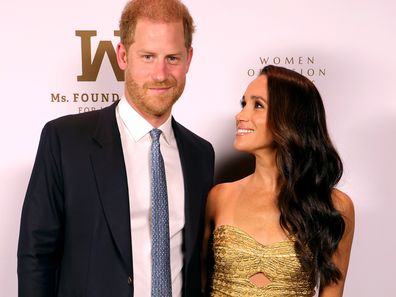 NEW YORK, NEW YORK - MAY 16: Prince Harry, Duke of Sussex and Meghan, The Duchess of Sussex attend the Ms. Foundation Women of Vision Awards: Celebrating Generations of Progress & Power at Ziegfeld Ballroom on May 16, 2023 in New York City. (Photo by Kevin Mazur/Getty Images Ms. Foundation for Women)