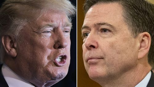 US President Donald Trump and former FBI chief James Comey. (AFP)