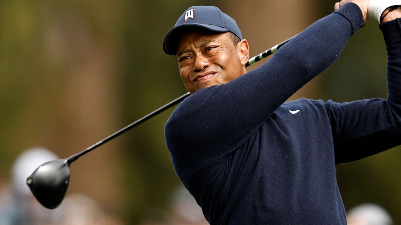 Tiger Woods during the opening round of the Genesis Invitational.