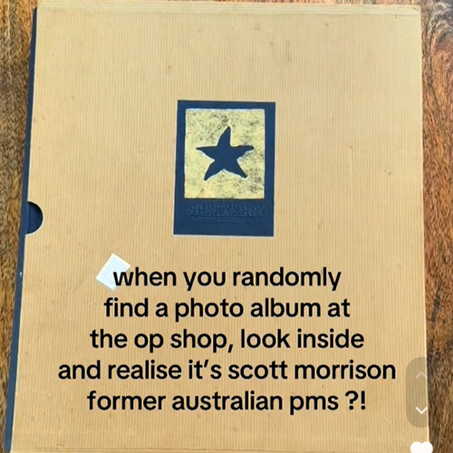 New unseen photos of former prime minister Scott Morrison have been discovered inside an old family photo album at an op shop in Rockdale, Sydney. ﻿