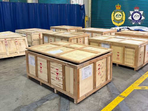 One of three men accused of attempting to import more than $500 million worth of drugs into Australia inside rolls of fabric has been denied bail.