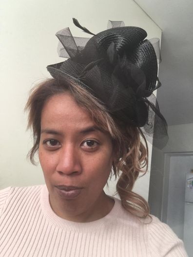 Louise Palmer turned a $1 Kmart place mat into a fascinator