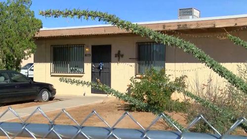 The home where the young boy was allegedly killed in a bathtub by his father