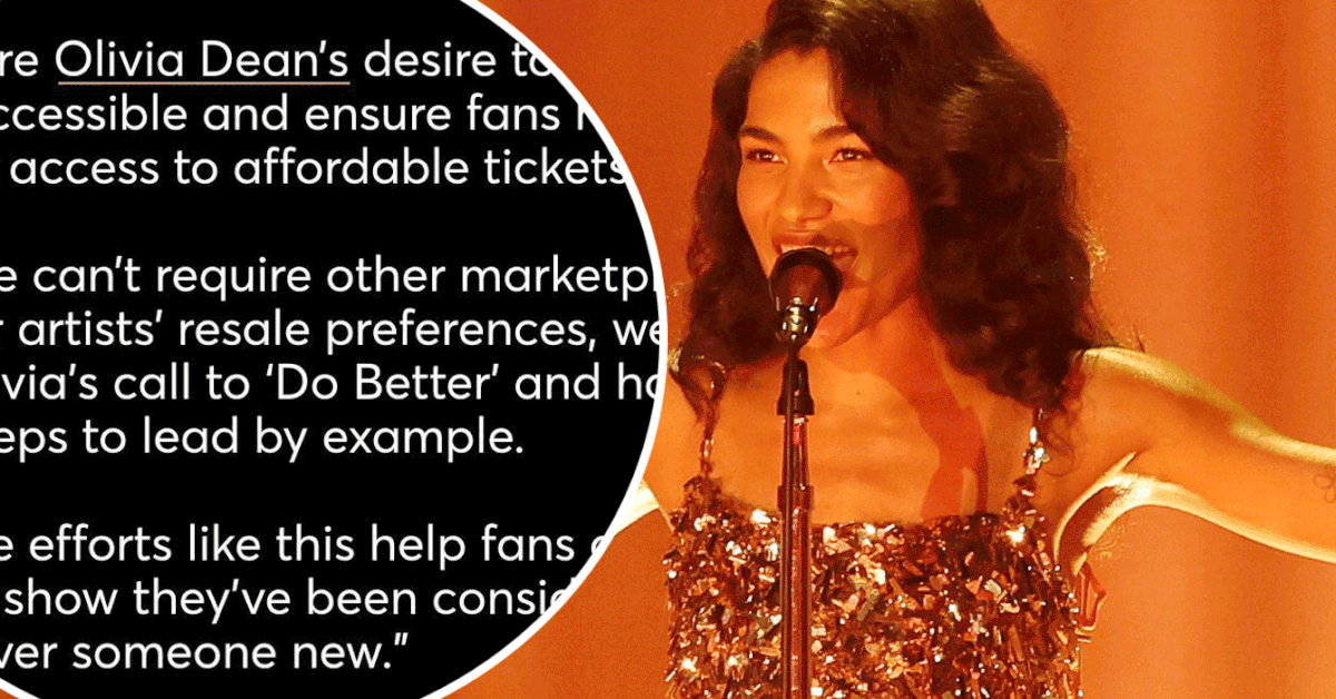 Ticketmaster issue rare statement after Olivia Dean blasted ‘disgusting’ high price resale tickets