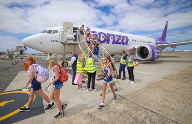 Bonza Airlines First Landing at Avalon Airport melbourne victoria