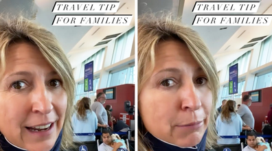 samantha brown shares a travel hack for flying with kids