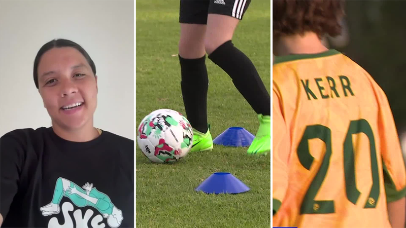 Sam Kerr opens up own football school in Perth | Nine.com.au