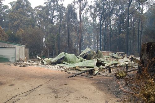 Melanie's house was one of thousands destroyed in the disaster.