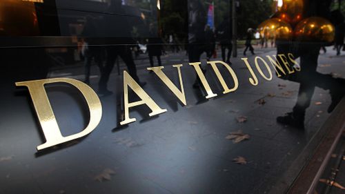 Logo of David Jones, high-end Australian department store chain