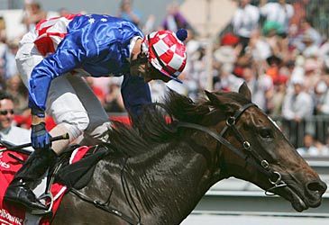 Which is the only horse to have won three Melbourne Cups?