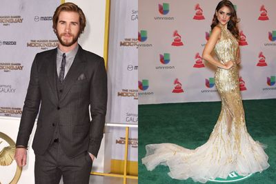 Liam Hemsworth and singer Eiza Gonzalez were spotted in a hot pash session the day after the end of his engagement to Miley Cyrus.