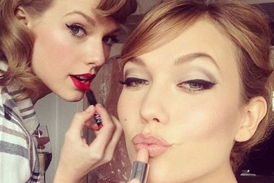 @taylorswift: Hair/make up/Motown dance party @karliekloss