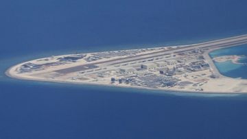 Man made island South China Sea