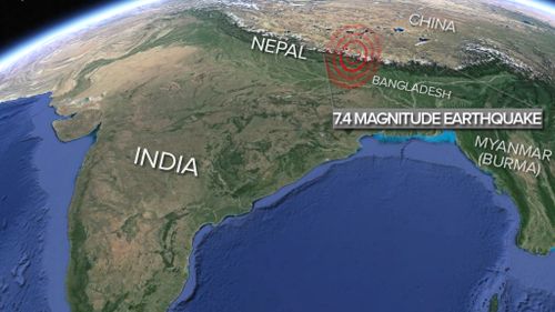 A severe earthquake has rocked Nepal. (US Geological Survey)